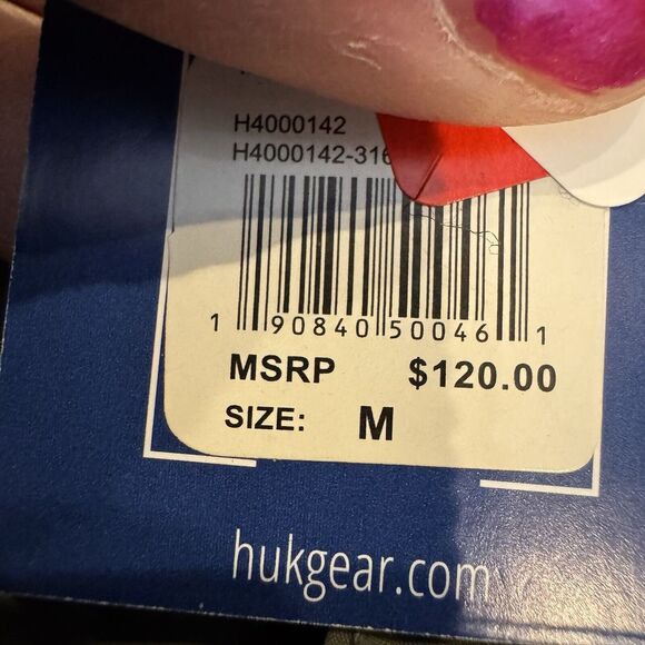 HUK Shacket Mens M Tarpon Quilt Snap Button Jacket Shirt Green Nylon NEW - Picture 6 of 6